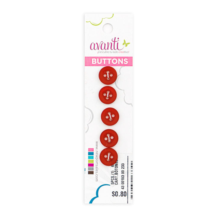 Sewing Buttons – 18L (11mm / 7/16 inches) with 4 Holes – Perfect for Shirts, Cardigans & Accessories, 12-Pack