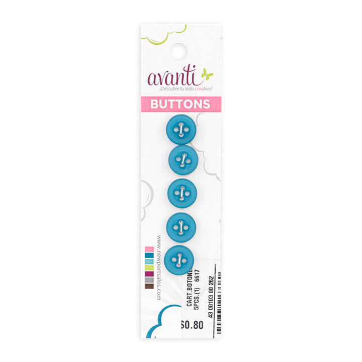 Sewing Buttons – 18L (11mm / 7/16 inches) with 4 Holes – Perfect for Shirts, Cardigans & Accessories, 12-Pack