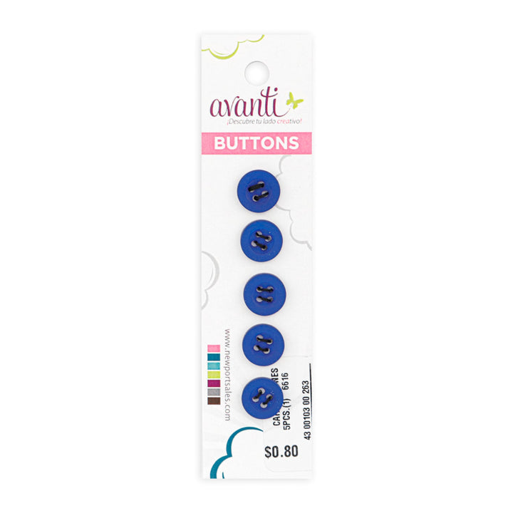 Sewing Buttons – 18L (11mm / 7/16 inches) with 4 Holes – Perfect for Shirts, Cardigans & Accessories, 12-Pack