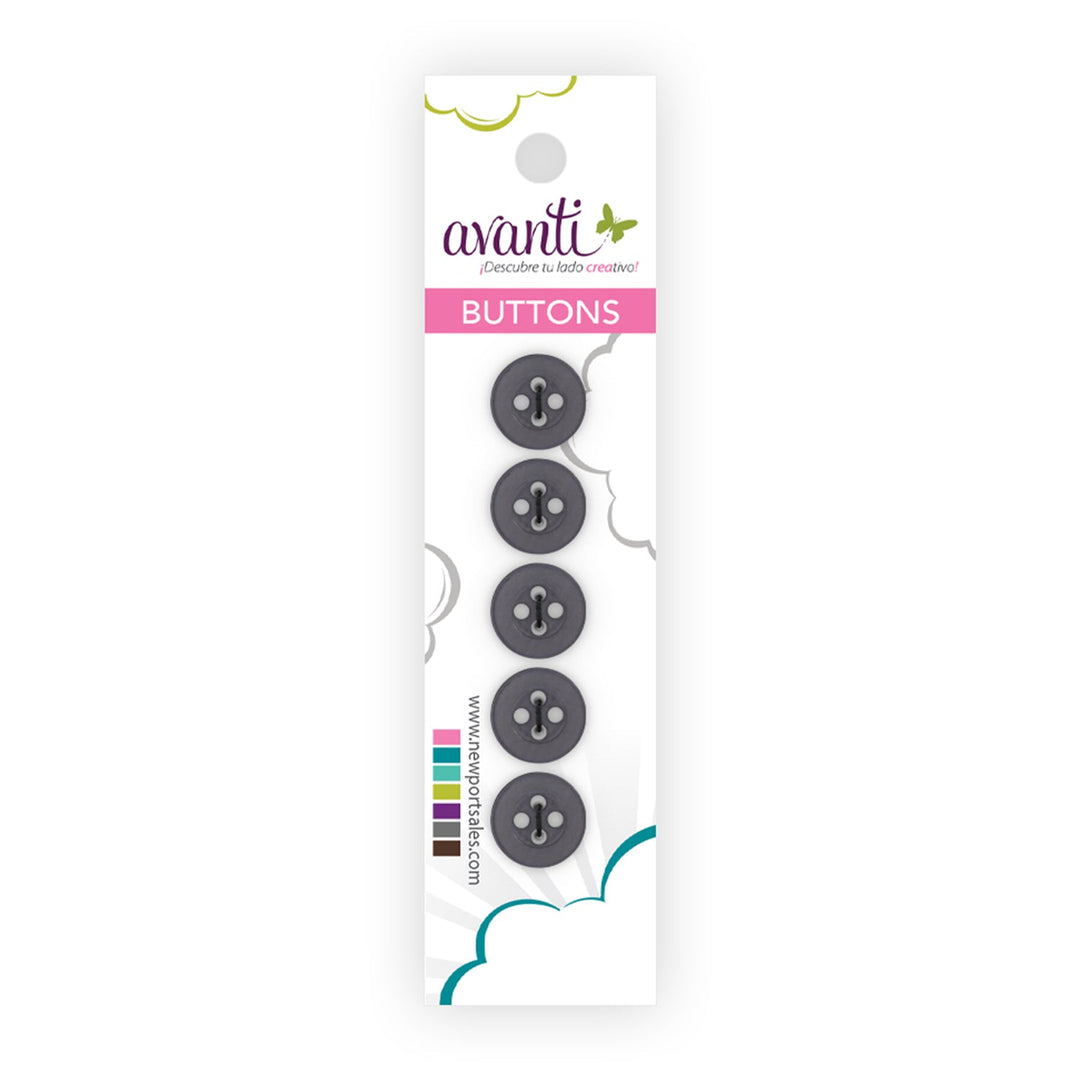 Sewing Buttons – 18L (11mm / 7/16 inches) with 4 Holes – Perfect for Shirts, Cardigans & Accessories