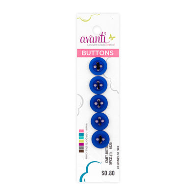 Plastic Circular Button, Sew-through, 4 holes, 13mm - 21 ligne, Color Variety, 12-Pack