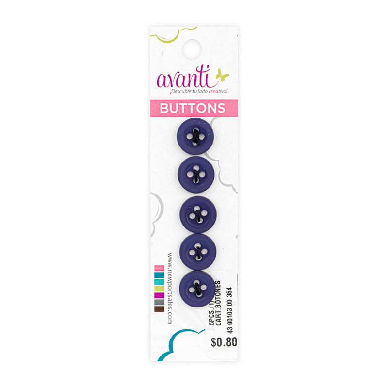 Plastic Circular Button, Sew-through, 4 holes, 13mm - 21 ligne, Color Variety