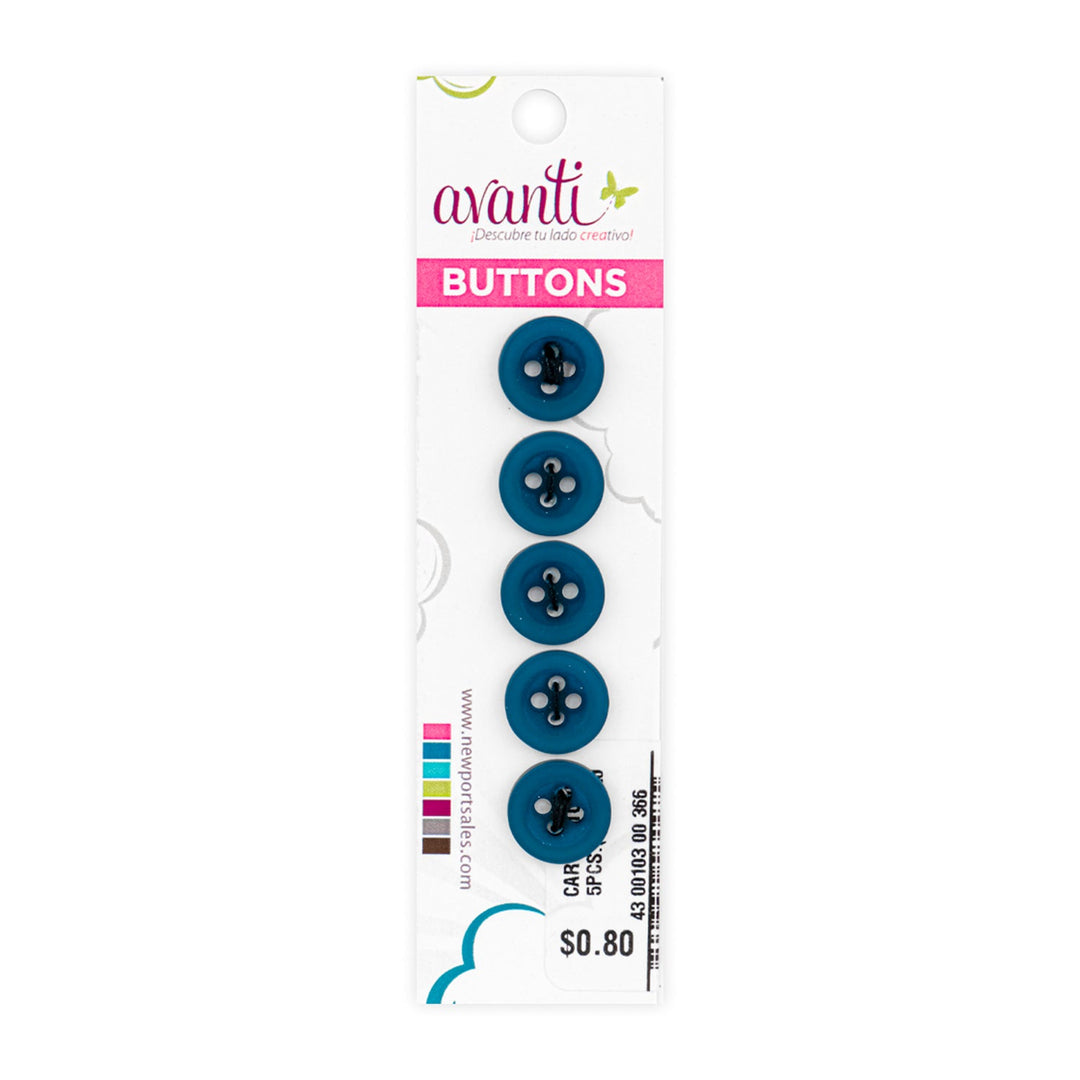 Sewing Buttons – 20L (11.5mm / 0.45 inches) with 4 Holes – Perfect for Jackets, Sweaters & Accessories, 12-Pack