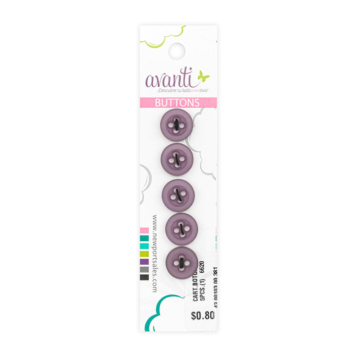 Sewing Buttons – 20L (11.5mm / 0.45 inches) with 4 Holes – Perfect for Jackets, Sweaters & Accessories, 12-Pack