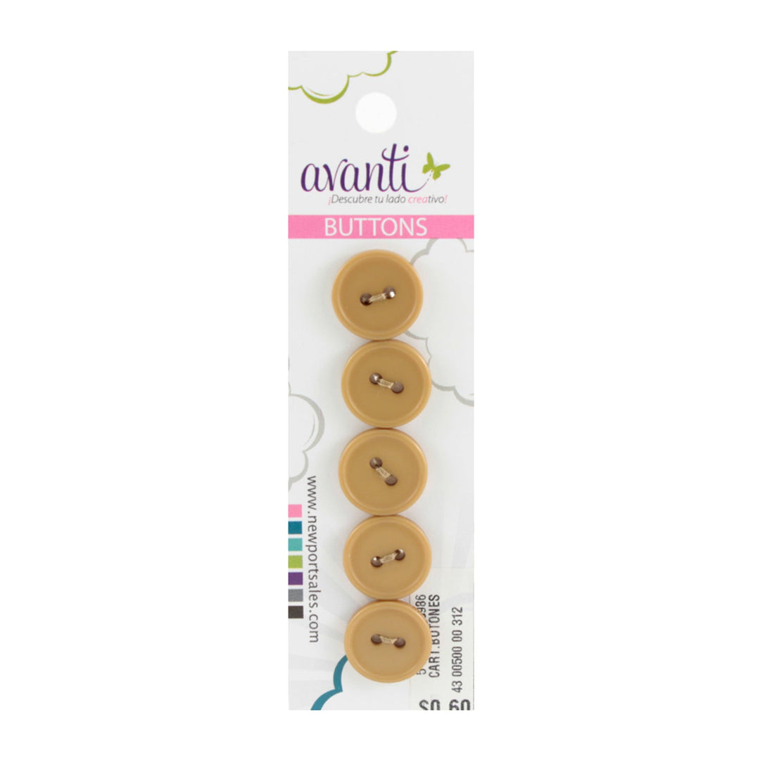 Sewing Buttons – 23L (13.0mm / 0.51 inches) with 2 Holes – Perfect for Coats, Jackets & Accessories, 12-Pack