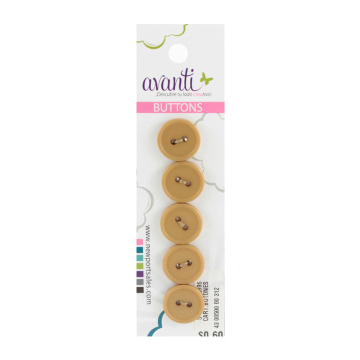 Sewing Buttons – 23L (13.0mm / 0.51 inches) with 2 Holes – Perfect for Coats, Jackets & Accessories, 12-Pack