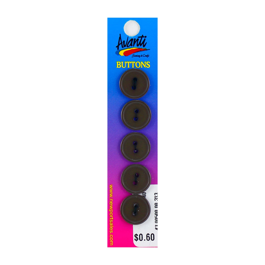 Sewing Buttons – 23L (13.0mm / 0.51 inches) with 2 Holes – Perfect for Coats, Jackets & Accessories