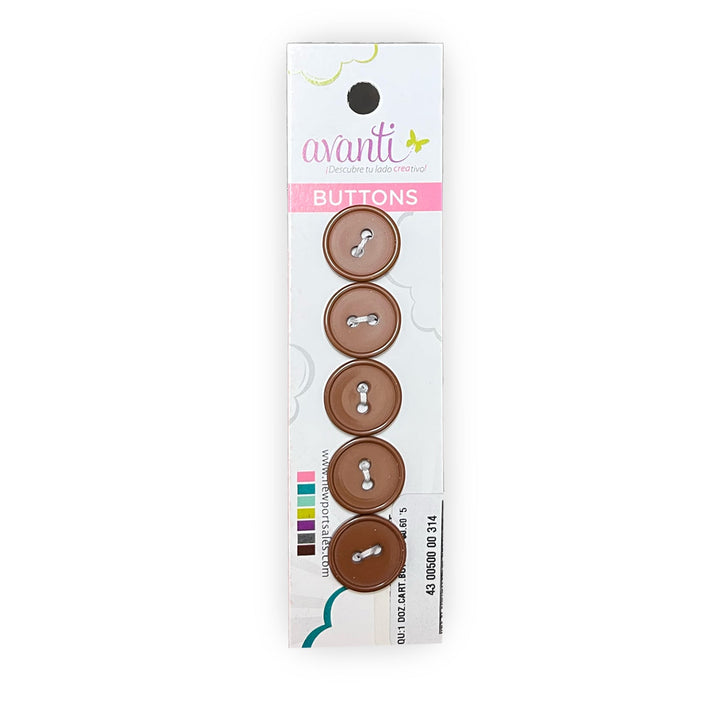 Sewing Buttons – 23L (13.0mm / 0.51 inches) with 2 Holes – Perfect for Coats, Jackets & Accessories, 12-Pack