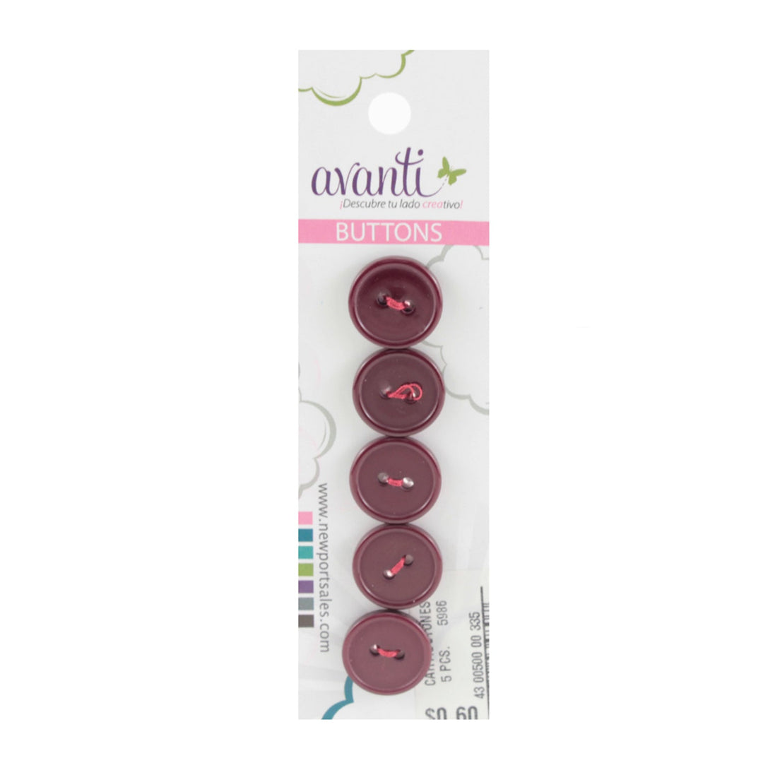 Sewing Buttons – 23L (13.0mm / 0.51 inches) with 2 Holes – Perfect for Coats, Jackets & Accessories, 12-Pack
