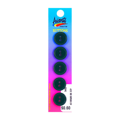 Plastic Circular Button, Sew-through, 2 holes, 24mm, Color Variety