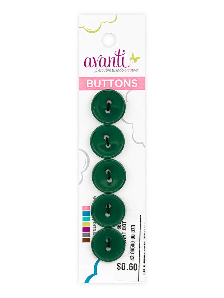 Sewing Buttons – 23L (13.0mm / 0.51 inches) with 2 Holes – Perfect for Coats, Jackets & Accessories, 12-Pack