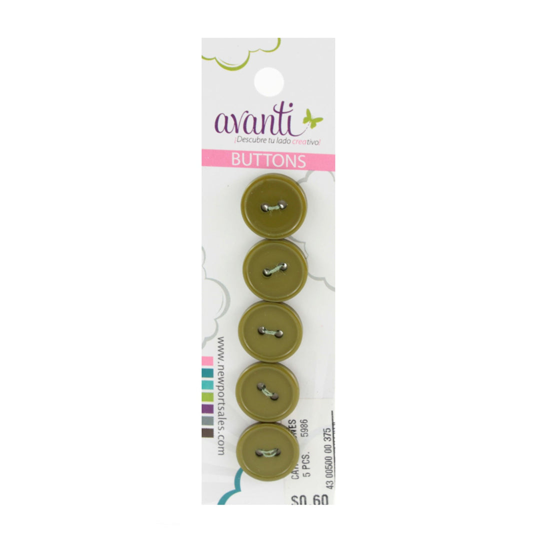 Sewing Buttons – 23L (13.0mm / 0.51 inches) with 2 Holes – Perfect for Coats, Jackets & Accessories