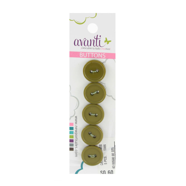 Sewing Buttons – 23L (13.0mm / 0.51 inches) with 2 Holes – Perfect for Coats, Jackets & Accessories, 12-Pack