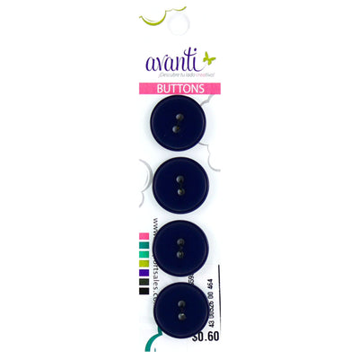 Plastic Circular Buttons, Sew-through, 30mm, 2 holes, Variety of Colors, 12-Pack