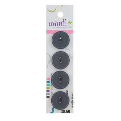 Plastic Circular Buttons, Sew-through, 30mm, 2 holes, Variety of Colors, 12-Pack