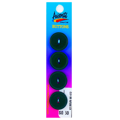 Plastic Circular Buttons, Sew-through, 30mm, 2 holes, Variety of Colors, 12-Pack