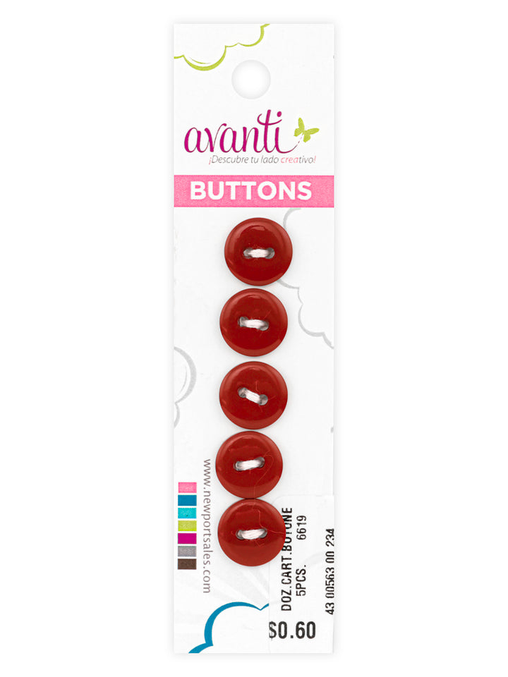Sewing Buttons – 20L (11.5mm / 0.45 inches) with 2 Holes – Perfect for Jackets, Sweaters & Handbags, 12-Pack