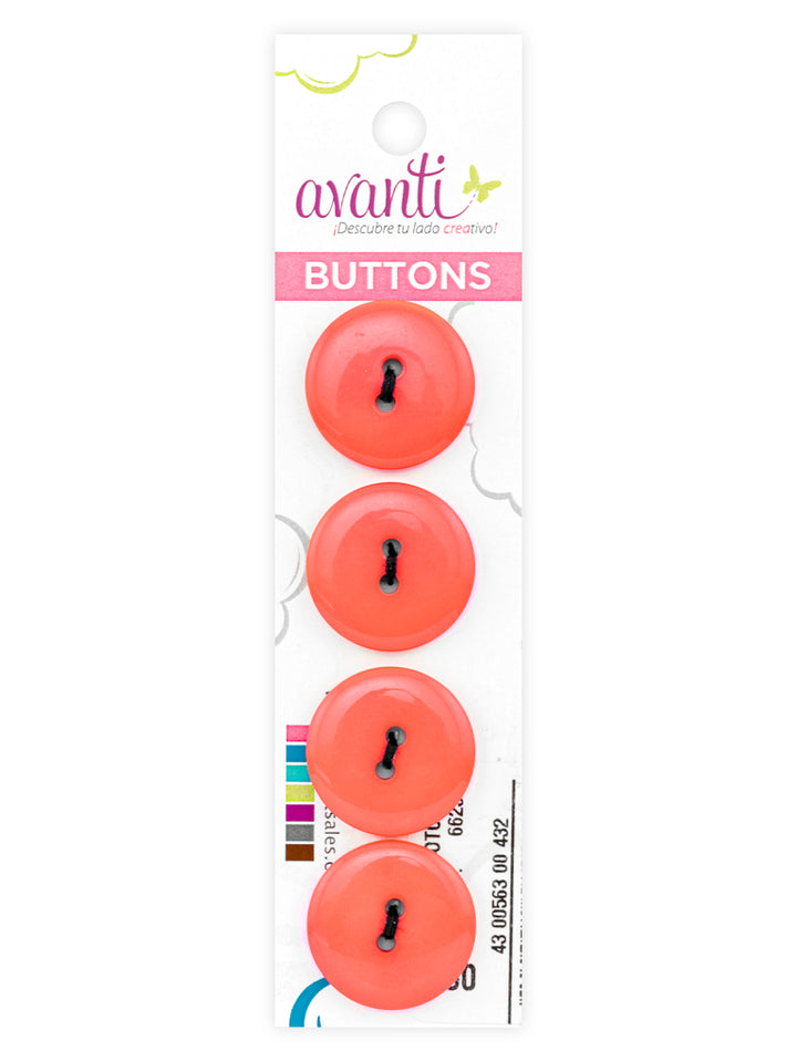 Sewing Buttons – 29L (18.0mm / 0.71 inches) with 2 Holes – Perfect for Dresses, Jackets & Fashion Handbags, 12-Pack