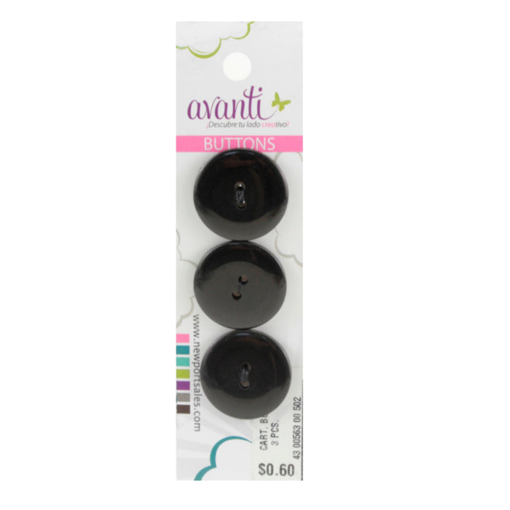 Sewing Buttons – 36L (23mm / 0.9 inches) with 2 Holes – Perfect for Coats, Sweaters & Upholstery Projects, 12-Pack