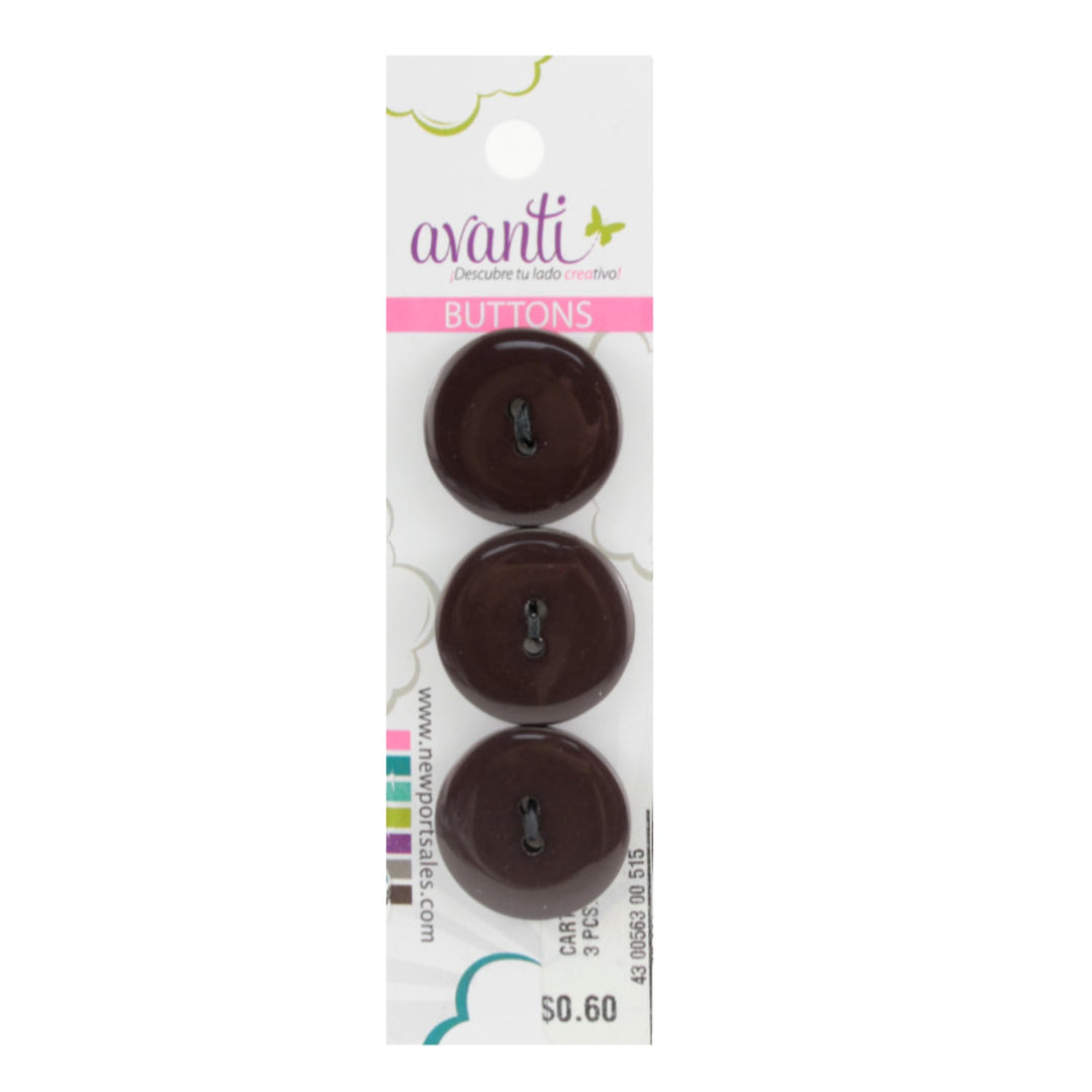 Sewing Buttons – 36L (23mm / 0.9 inches) with 2 Holes – Perfect for Coats, Sweaters & Upholstery Projects, 12-Pack