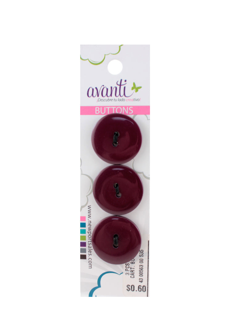 Sewing Buttons – 36L (23mm / 0.9 inches) with 2 Holes – Perfect for Coats, Sweaters & Upholstery Projects, 12-Pack