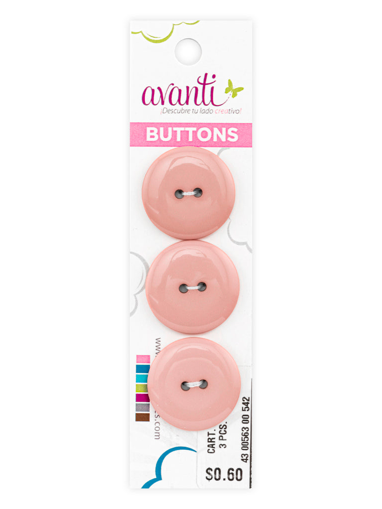 Sewing Buttons – 36L (23mm / 0.9 inches) with 2 Holes – Perfect for Coats, Sweaters & Upholstery Projects, 12-Pack