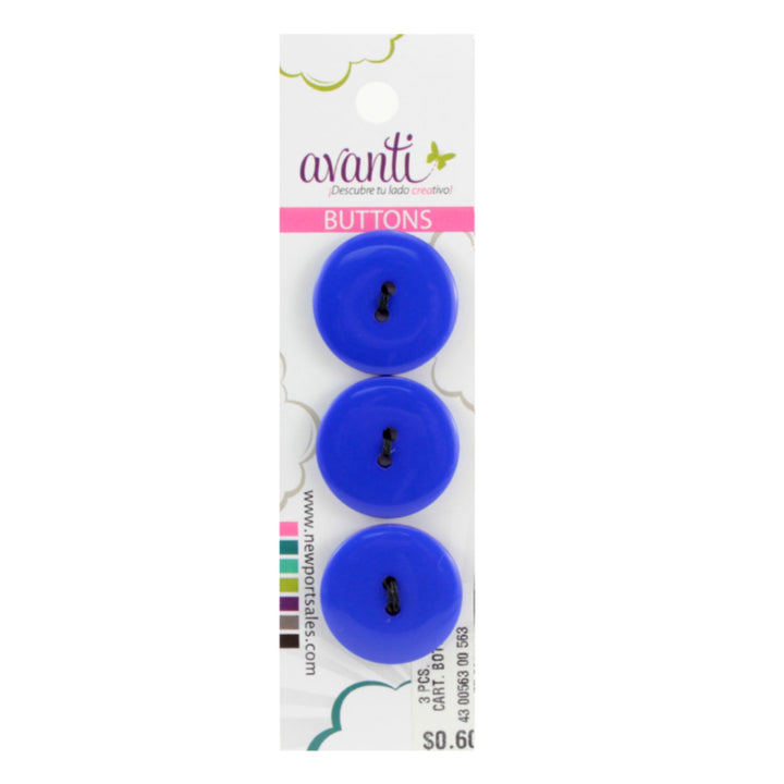 Sewing Buttons – 36L (23mm / 0.9 inches) with 2 Holes – Perfect for Coats, Sweaters & Upholstery Projects, 12-Pack