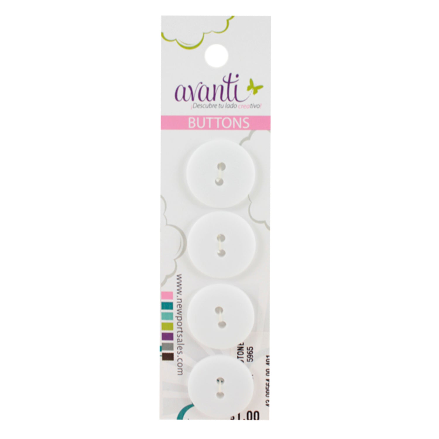 Sewing Buttons – 36L (23mm / 0.9 inches) with 2 Holes – Perfect for Co ...