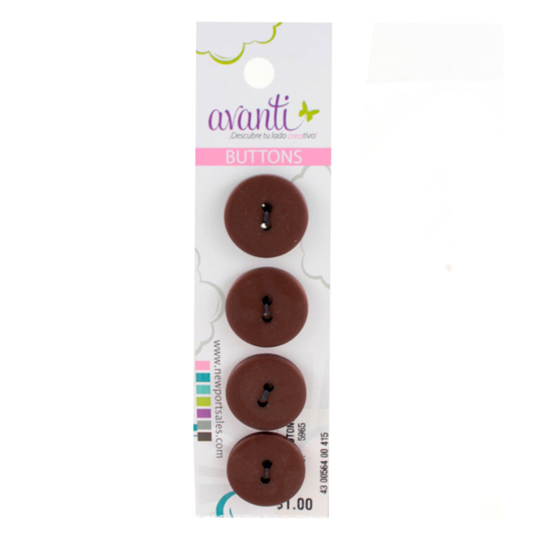 Sewing Buttons – 29L (18mm / 0.71 inches) with 2 Holes – Perfect for Dresses, Jackets & Fashion Handbags, 12-Pack