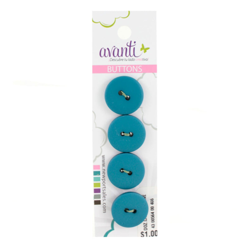 Plastic Circular Buttons, Sew-through, 2 holes, Variety of Colors