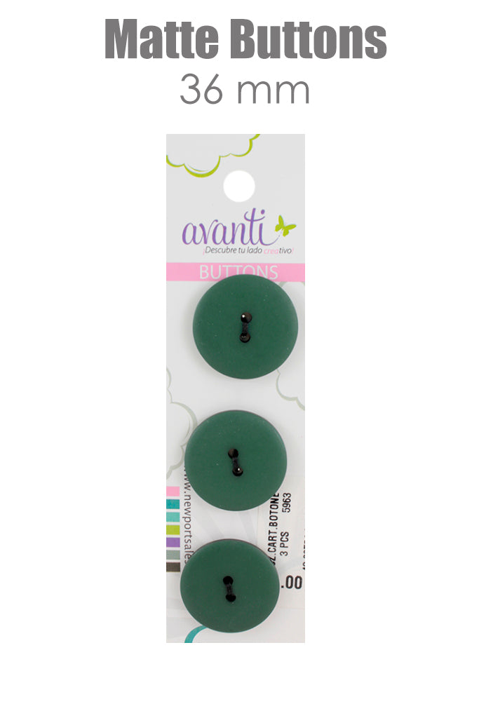 Sewing Buttons – 36L (23mm / 0.9 inches) with 2 Holes – Perfect for Coats, Blazers & Upholstery Projects