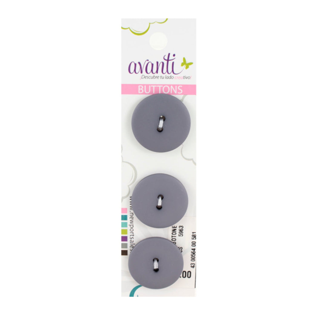 Sewing Buttons – 36L (23mm / 0.9 inches) with 2 Holes – Perfect for Coats, Blazers & Upholstery Projects, 12-Pack