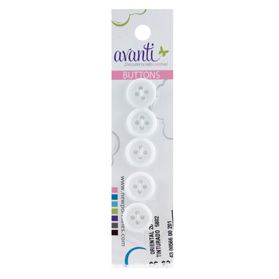 Plastic Circular Buttons, Sew-through, 20mm, 4 Holes, Variety of Colors, 12-Pack