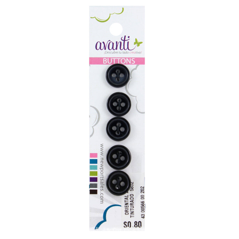 Plastic Circular Buttons, Sew-through, 20mm, 4 Holes, Variety of Colors, 12-Pack