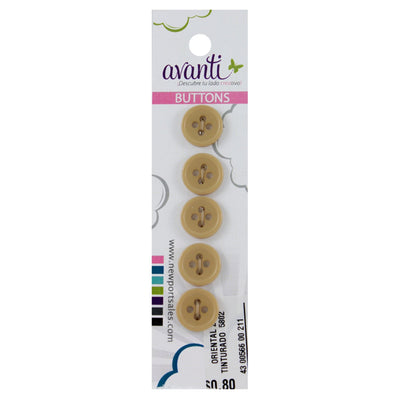 Plastic Circular Buttons, Sew-through, 20mm, 4 Holes, Variety of Colors, 12-Pack