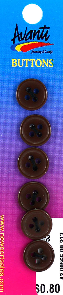 Plastic Circular Buttons, Sew-through, 20mm, 4 Holes, Variety of Colors