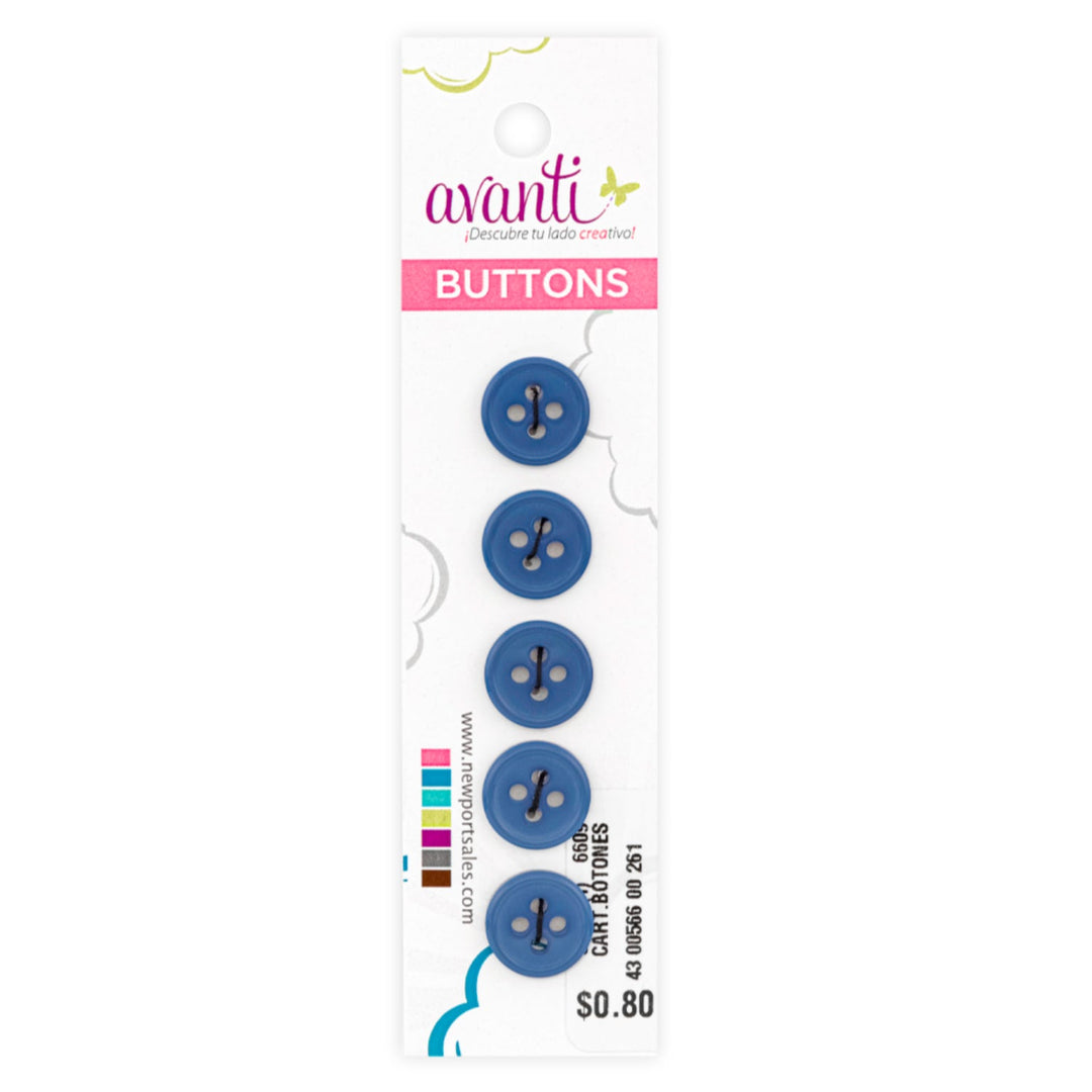Sewing Buttons – 20L (11.5mm / 0.45 inches) with 4 Holes – Perfect for Jackets, Sweaters & Accessories