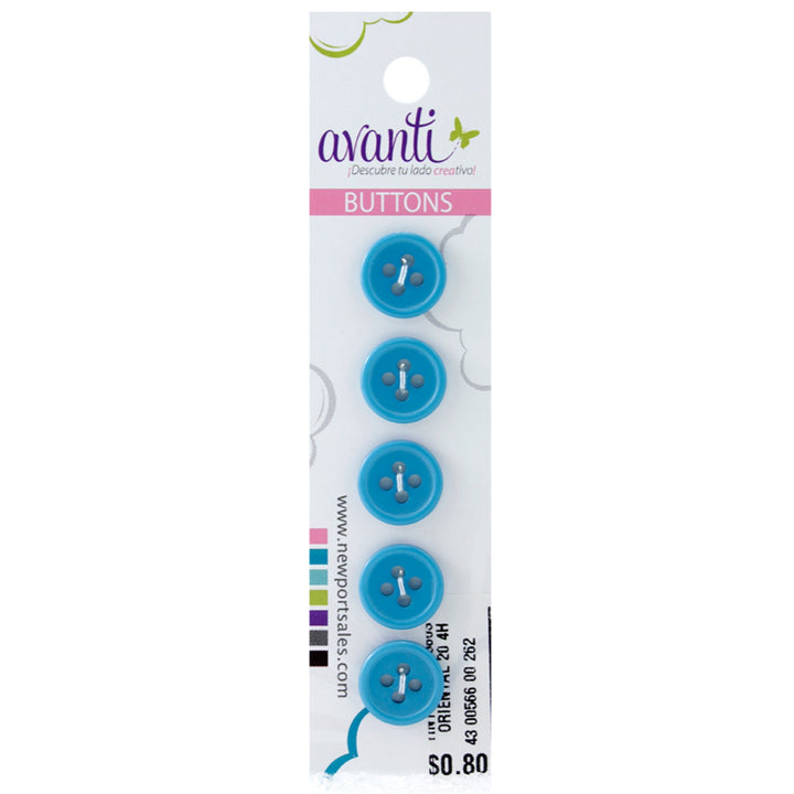 Sewing Buttons – 20L (11.5mm / 0.45 inches) with 4 Holes – Perfect for Jackets, Sweaters & Accessories