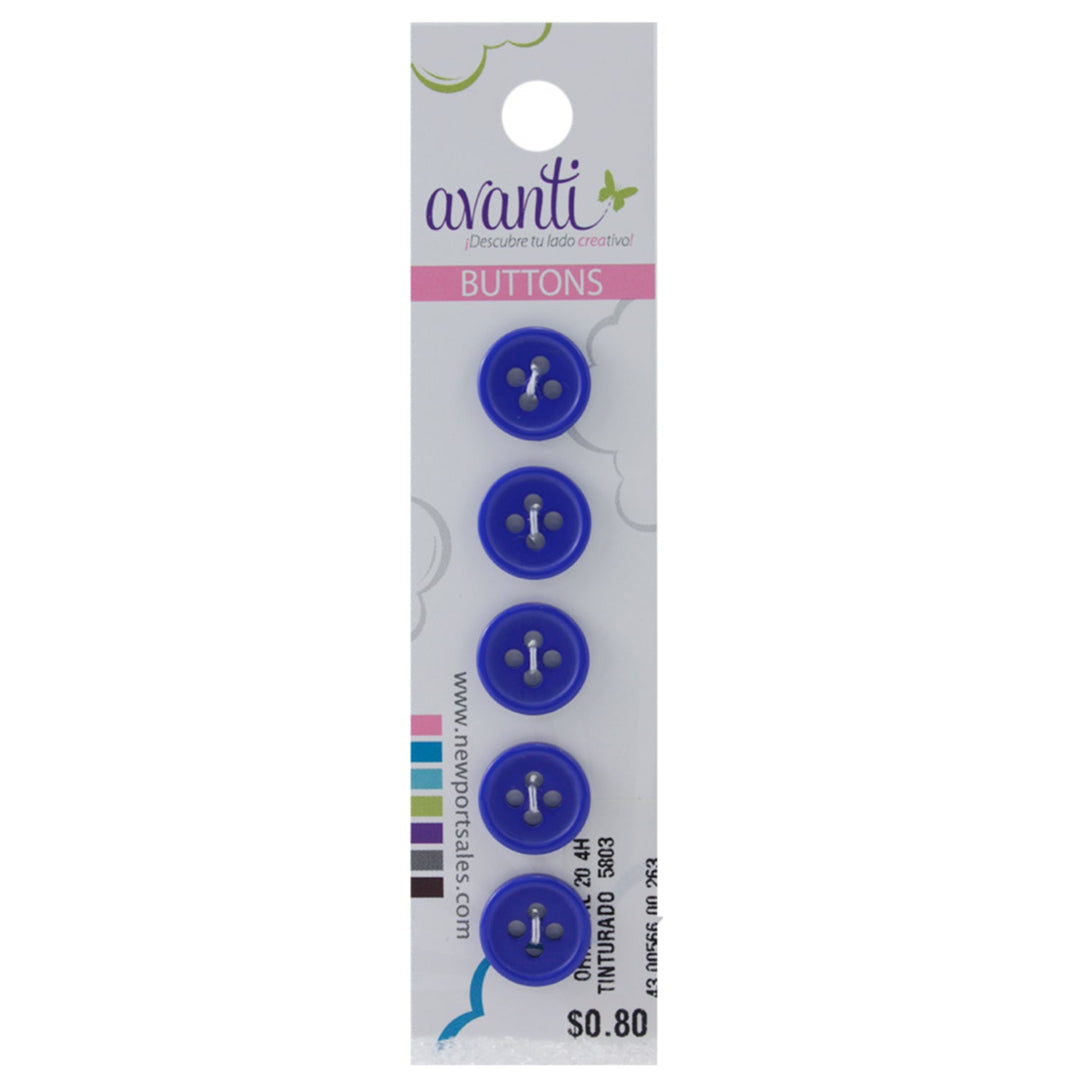 Sewing Buttons – 20L (11.5mm / 0.45 inches) with 4 Holes – Perfect for Jackets, Sweaters & Accessories