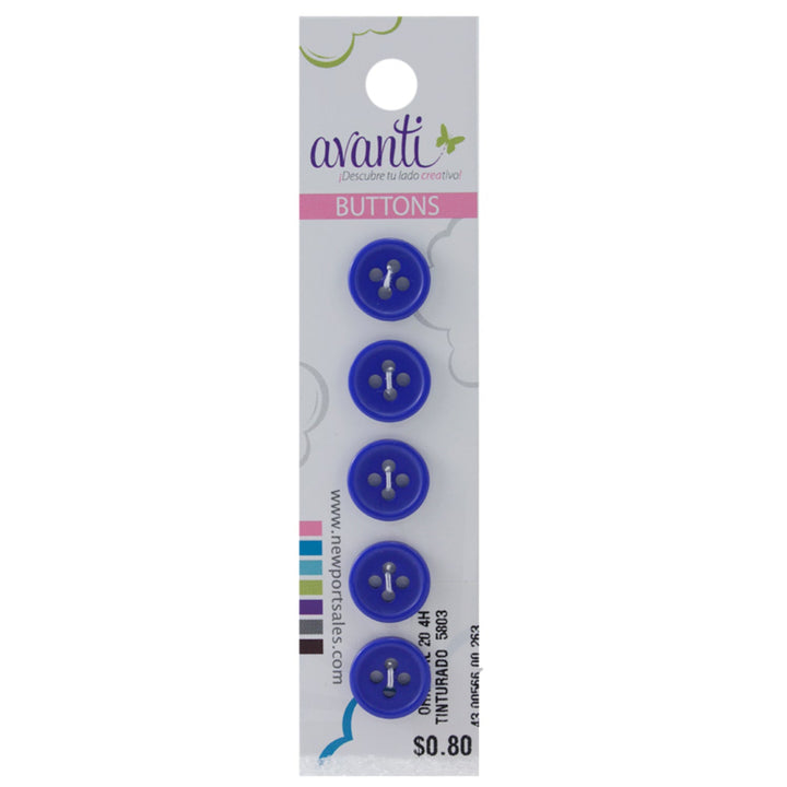 Sewing Buttons – 20L (11.5mm / 0.45 inches) with 4 Holes – Perfect for Jackets, Sweaters & Accessories