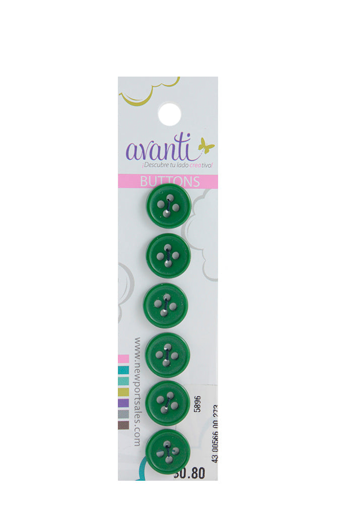 Sewing Buttons – 20L (11.5mm / 0.45 inches) with 4 Holes – Perfect for Jackets, Sweaters & Accessories, 12-Pack