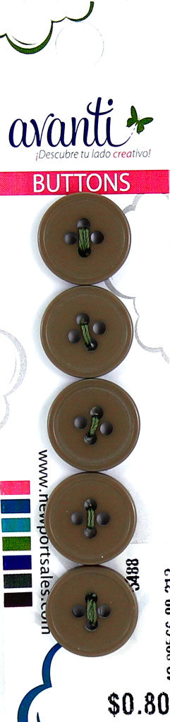 Sewing Buttons – 24L (15mm / 0.6 inches) with 4 Holes – Perfect for Shirts, Sweaters & Children’s Clothing