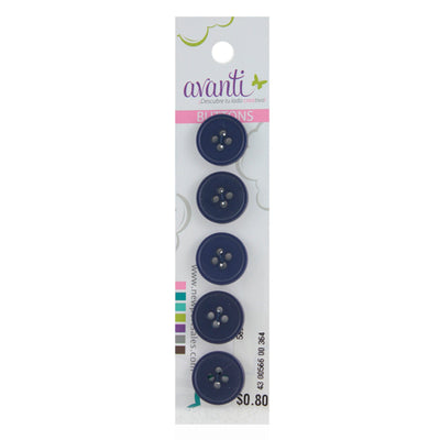 Plastic Circular Buttons, Sew-through, 24mm, 4 Holes, Variety of Colors