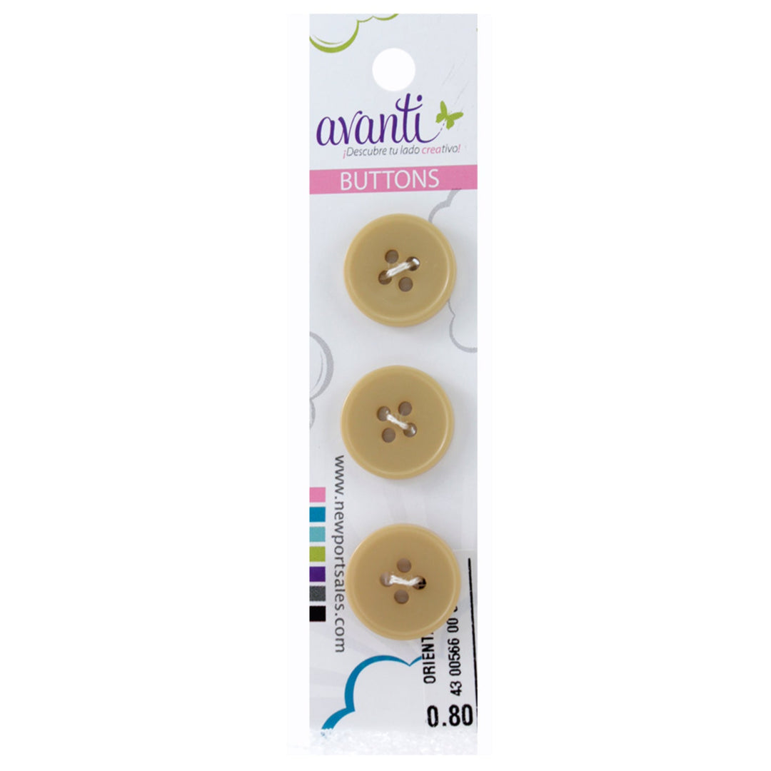 Sewing Buttons – 29L (18.0mm / 0.71 inches) with 4 Holes – Perfect for Dresses, Jackets & Handbags, 12-Pack