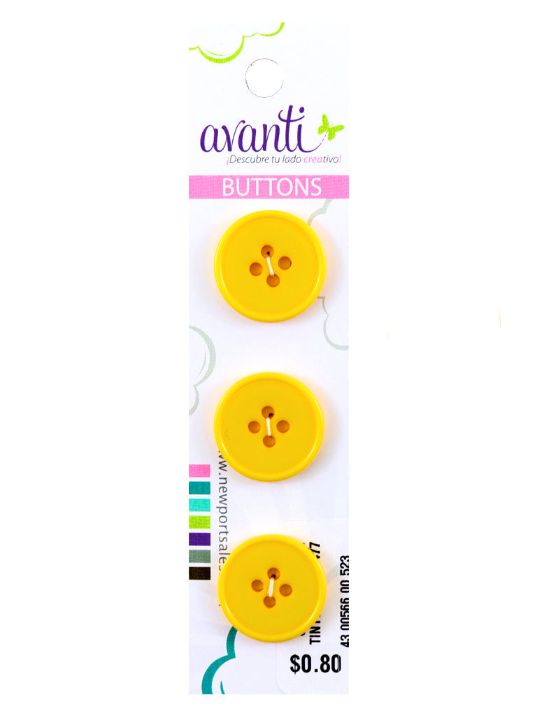Sewing Buttons – 29L (18.0mm / 0.71 inches) with 4 Holes – Perfect for Dresses, Jackets & Handbags, 12-Pack