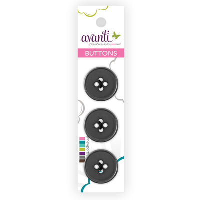 Plastic Circular Buttons, Sew-through, 28mm, 4 Holes, Variety of Colors