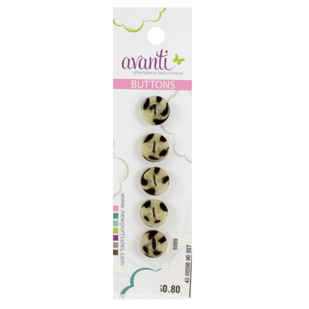 Sewing Buttons – 14L (8.5mm / 0.33 inches) with 4 Holes – Perfect for Baby Clothes, Dresses & Accessories, 12-Pack