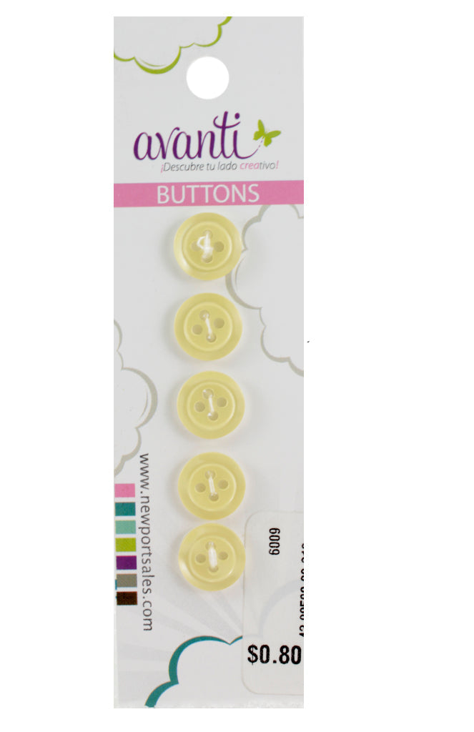 Sewing Buttons – 14L (8.5mm / 0.33 inches) with 4 Holes – Perfect for Baby Clothes, Dresses & Accessories, 12-Pack