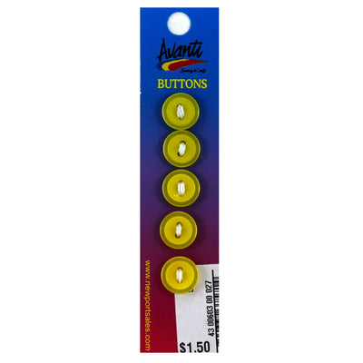 Plastic Circular Buttons, Sew-through, 12mm, 2 holes, Variety of Colors, 12-Pack