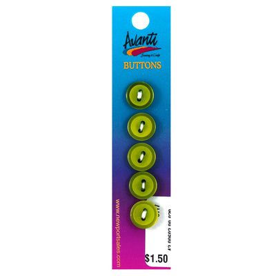 Plastic Circular Buttons, Sew-through, 12mm, 2 holes, Variety of Colors